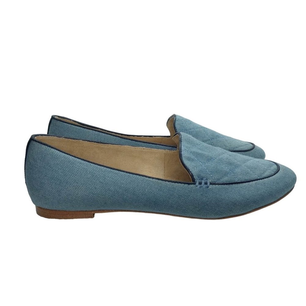 Talbots Blue Quilted Loafers